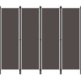 Sobna pregrada s 4 panela antracit 200 x 180 cm | Eponuda.com