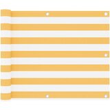 vidaXL balkonski zastor bijelo-žuti 75 x 400 cm od tkanine Oxford cijene