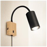 Brilagi - Fleksibilna zidna lampa SELE 1xGU10/30W/230V crna/dekor hrasta | Eponuda.com