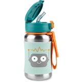 Skip Hop Spark Style Straw Bottle steklenica za vodo iz nerjavnega jekla s slamico 350 ml | Shoptok.si