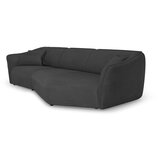 Cosmopolitan Design Tamno siva kutna garnitura od bouclé tkanine Tokyo – | shoptok.hr