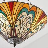Endon 70750 - Luster na lancu Tiffany HECTOR 3xE27/60W/230V, prečnik 40 cm | Eponuda.com