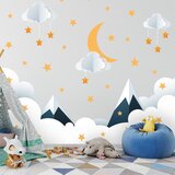 Ambiance Dječja zidna naljepnica 90x60 cm Mountains in Stars and Clouds - | shoptok.hr