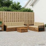  Set vanjskih sofa 6 kom. Prirodna i bež | shoptok.hr