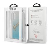 Guess GUHCS21MPCUGLSBL silikonski ovitek za Samsung Galaxy S21 Plus G996 Bling Glitter - srebrno moder | Shoptok.si