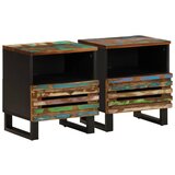  Noćni ormarići 2 kom 40x34x46 cm od masivnog obnovljenog drva | shoptok.hr