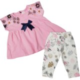 HAJDI BABY Komplet za bebe, Majica i helanke, Roze-beli Cene