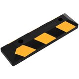 vidaXL Odsevna parkirna blokada 2 kosa 56x15x10 cm guma | Shoptok.si