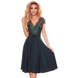 Numoco Chiffon dress with lace neckline | ePonuda.com