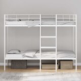  Krevet na kat bez madraca bijeli 90x190 cm čelik | shoptok.hr