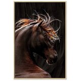  Slika - Fiery Wind (1 Part) Vertical 80x120 U prirodnom drvenom okviru | shoptok.hr