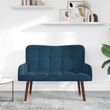 SOFA za dvije osobe Plava 115 x 61 x 87 cm Baršun | Eponuda.com