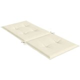  Jastuci za vrtne stolice 4 kom krem 120 x 50 x 3 cm od tkanine | shoptok.hr