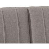 vidaXL Tapecirani uzglavlje Sivo-smeđa 135 cm Čvrsto borovo drvo | shoptok.hr