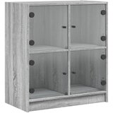  Bočni ormarić sa staklenim vratima boja hrasta 68x37x75,5 cm | Eponuda.ba