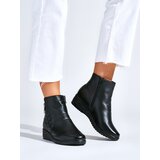 Shelvt Comfortable black wedge boots | shoptok.hr