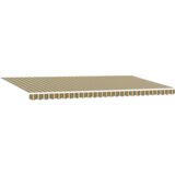 vidaXL Ručna Uvlačiva Tenda Zelena i Žuta 600x300 cm, Tenda Zamjenska Tkanina za Okvir 6x3 m Zelena i Žuta | shoptok.hr