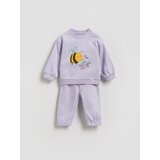 Reserved Pamučni komplet s printom - boja lavande | shoptok.hr