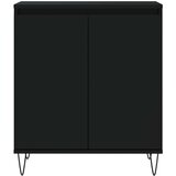  Komoda crna 60 x 35 x 70 cm od konstruiranog drva | shoptok.hr