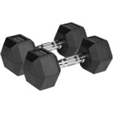 Rebel HEX 2x10 kg gumene bučice od lijevanog željeza ACTIVE Slike