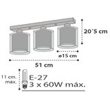 Dalber D-41413E - Dečije plafonsko svetlo CLOUDS 3xE27/60W/230V | Eponuda.com
