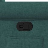  Naslanjač s funkcijo vstajanja temno zeleno blago | Shoptok.si