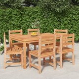  Jedilna garnitura 7-delna trdna tikovina | Shoptok.si
