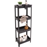 Tendance četverostruka samostojeća polica 35,5x23x100 cm crna | shoptok.hr