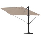  Suncobran Sivo-smeđa 351 x 250 x 260 cm Poliester i aluminij | shoptok.hr