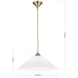 Orion HL 6-1525/1 - Luster na sajli GRADO 1xE27/60W/230V prečnik 40 cm mesing | Eponuda.com