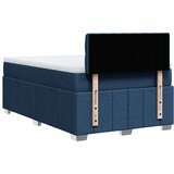 vidaXL Box spring postelja z vzmetnico modra 120x190 cm blago, (21321485) | Shoptok.si