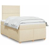 vidaXL Krevet s oprugama i madracem krem 120 x 200 cm od tkanine Cijene