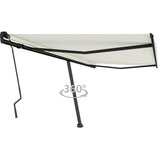 vidaXL Prostostoječa ročno zložljiva tenda 450x300 cm krem, (20966196) | Shoptok.si