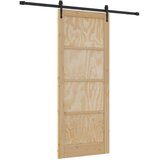  Klizna vrata ORKDAL Prirodna i crna 86 x 211 cm | shoptok.hr
