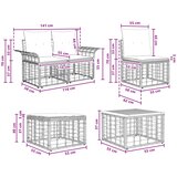  Sjedeća garnitura za vrt 13 pcs Prirodna i krema bijela | shoptok.hr