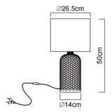 Globo 21735R - Stona lampa SOFIE 1xE27/60W/230V crvena | Eponuda.com