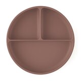 Petite&Mars Silikonski okrugli tanjur s odjeljcima i vakuumom 6 m+ Take&Match, Velvet Latte | Eponuda.ba