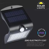  LED solarno zidno svetlo sa senzorom LED/1.5W/3,7V IP65 crna | Eponuda.com