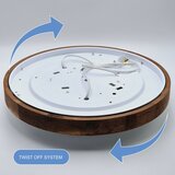  Brilagi - LED plafonsko svetlo CARVALHO SLIM 3xE27/60W/230V hrast-trešnja prečnik 47 cm | Eponuda.com