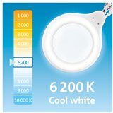 Extol LED prigušiva stona lampa sa lupom LED/10W/230V bela | Eponuda.com