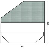 Jela OBLAZINJENA POSTELJA ARC 90X200 CM - KR90K-AR-Zelena Cene
