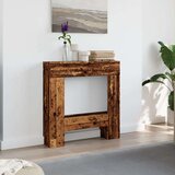 vidaXL Okvir za kamin starinski les 81x18x82 cm inženirski les | Shoptok.si