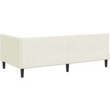  Kutni okvir kreveta s uzglavljem Krema 90 cm x 190 cm Baršun | shoptok.hr