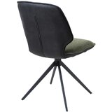 Novel stol, kovina, tekstil siva, zelena | Shoptok.si