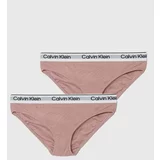 Calvin Klein Underwear Otroške spodnje hlače 2-pack roza barva