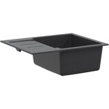  Jednostruki kuhinjski sudoper Granite 62 x 50 x 20 cm Grafitna - Grafitna 620 x 500 mm (korito 345 x 436 mm) | shoptok.hr