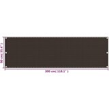 Balkonski zastor smeđi 90 x 300 cm HDPE | Eponuda.com