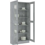 vidaXL vitrina boja sivog hrasta sonome 82,5 x 30,5 x 185,5 cm drvena | shoptok.hr