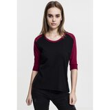 Urban Classics Ladies 3/4 Contrast Raglan Tee blk/burgundy Cijene