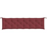  Jastuci za vrtnu klupu 2 kom Crvena vina 200x50x7 cm tkanine | shoptok.hr